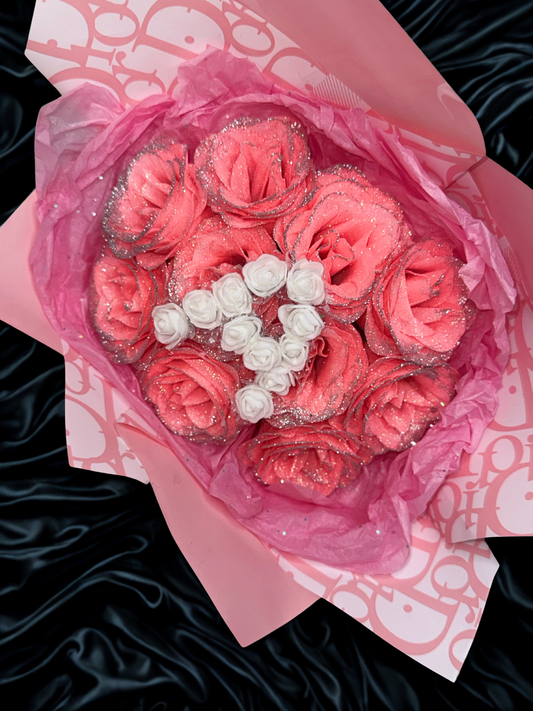 Bouquets de fleur lettre à personnalisé